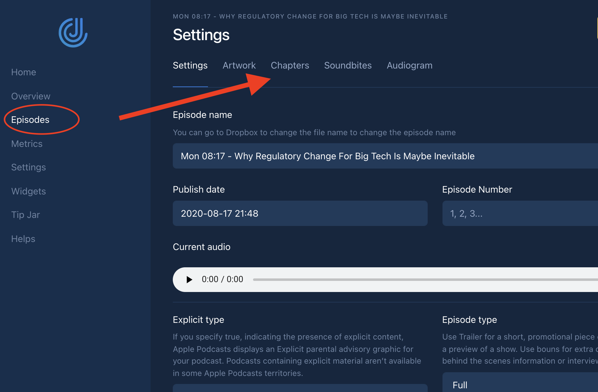 Adding Chapter Markers to Your Audio Podcast Episodes